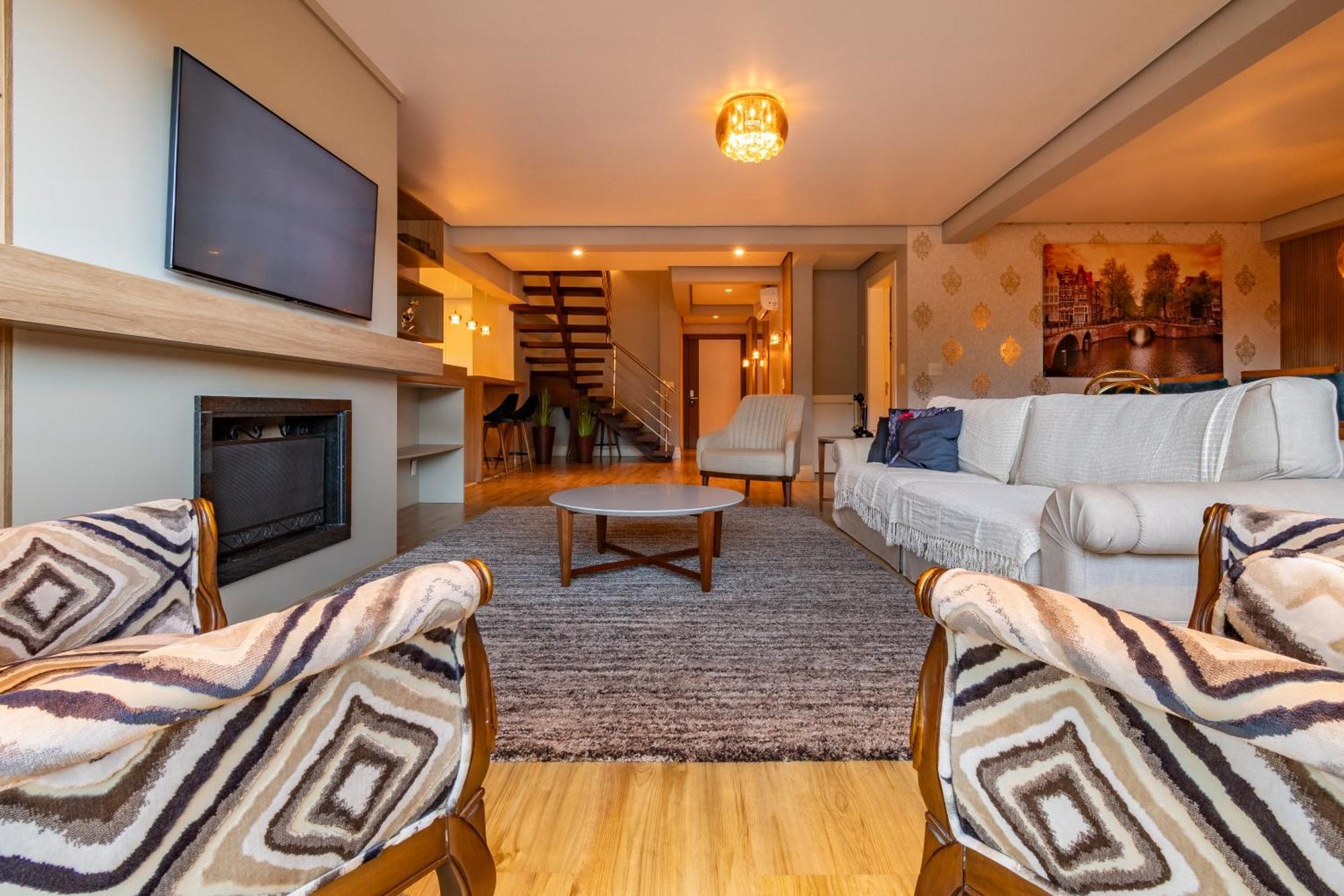 A Apenas 300 Mts Da Rua Coberta, No Exclusivo Via Florida Apartment Gramado Exterior foto